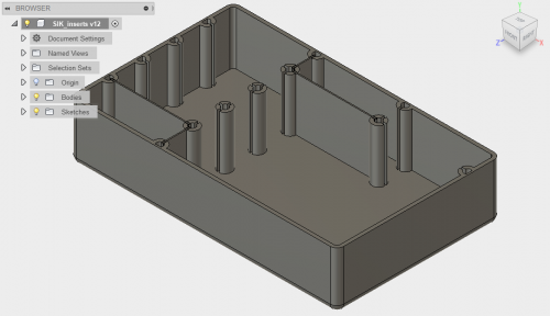 3D Printed Case insert for SparkFun Inventor's Kit v4.0