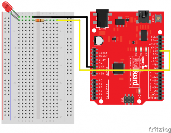 circuit design for blinking LED