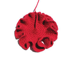 crocheted coral reef, flat