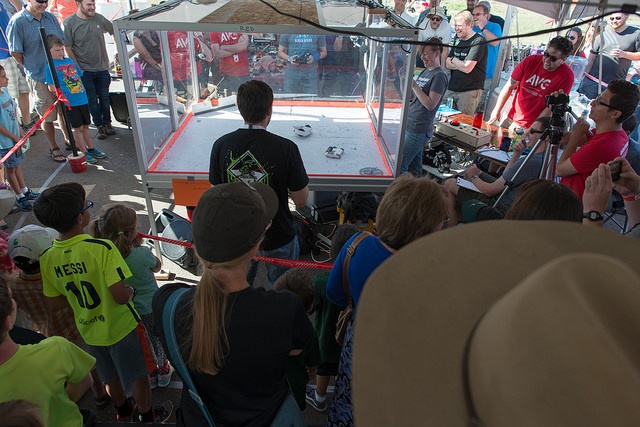 Combat Bot arena at SparkFun Autonomous Vehicle Competition