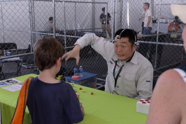 asking questions at Bat Area Maker Faire 2017