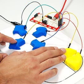 play dough circuits with the makey makey