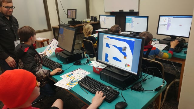 teaching students to code using Raspberry Pi and Scratch