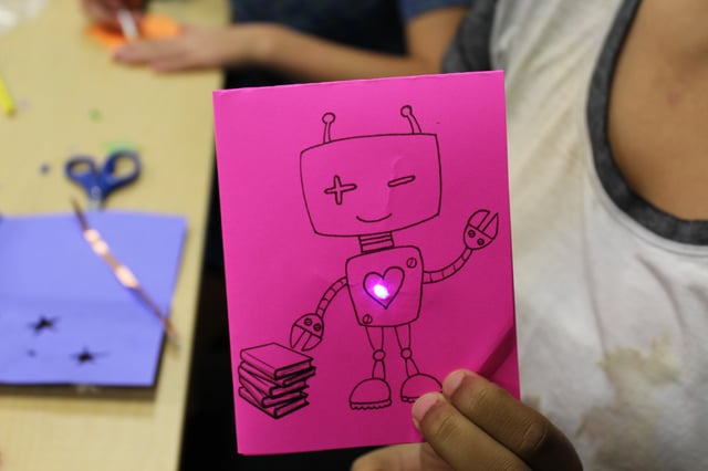 robot paper circuit card
