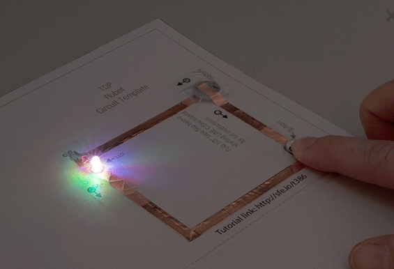 paper circuit LED