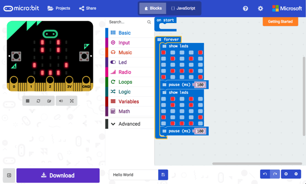 MakeCode Interface